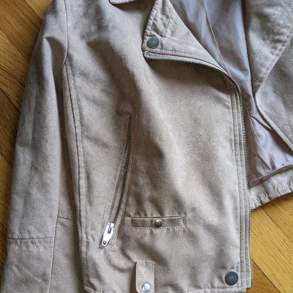 Faux Suede Moto Jacket - Picture 3 of 5